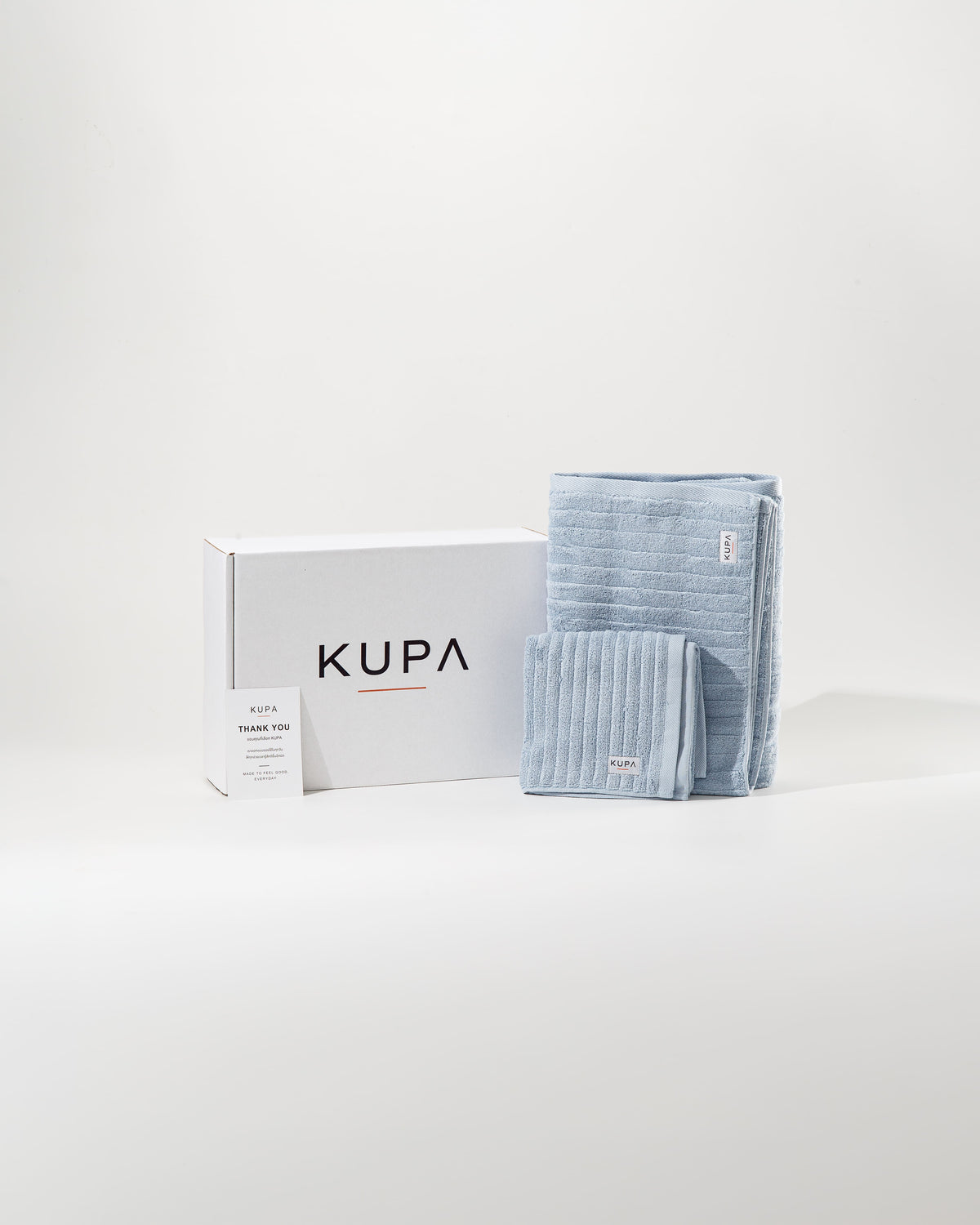 Daily Reset Towel Set | ผ้าเช็ดตัว 100% Cotton ผืนใหญ่ + ผืนเล็ก